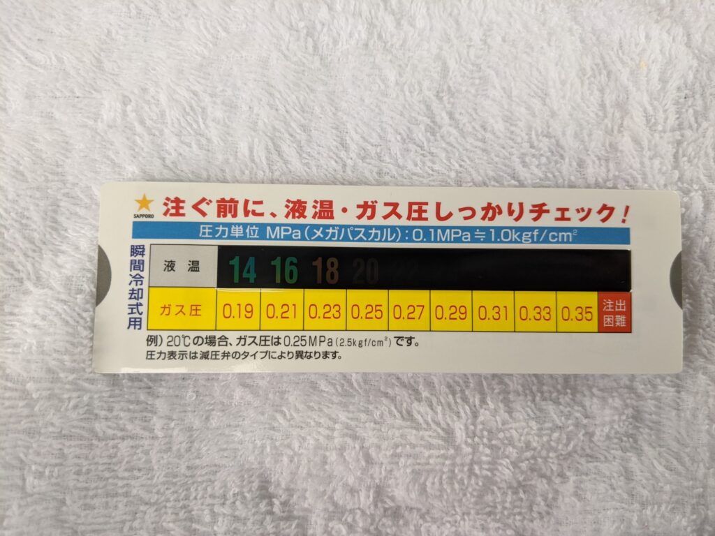 ビールサーバー関連の部品