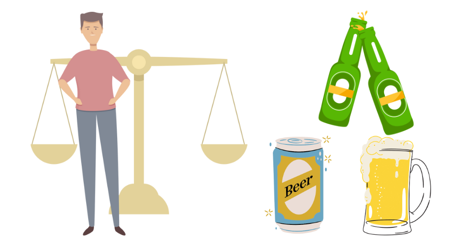 ビールのメリットとデメリットを紹介している