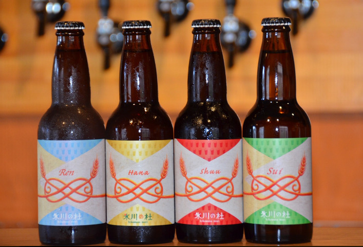 氷川ブリュワリーの4種類のビール