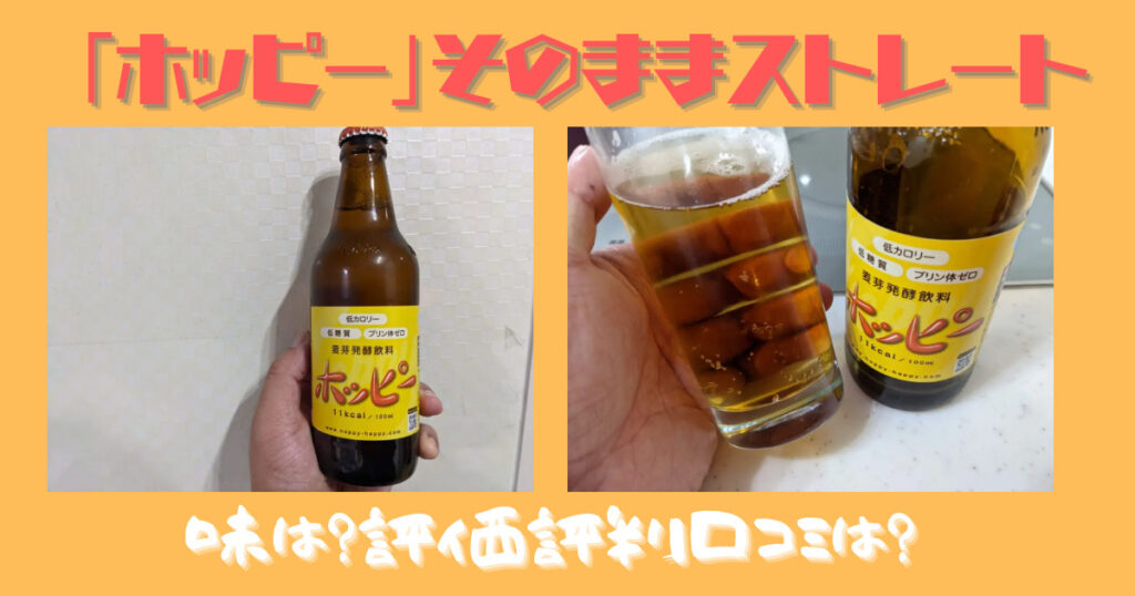 ホッピーをそのままストレートで飲んだレビュー画像