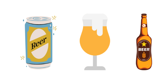 缶ビールと瓶ビールと生ビール