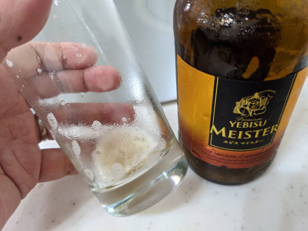 エビスマイスターを飲み終わったところ
