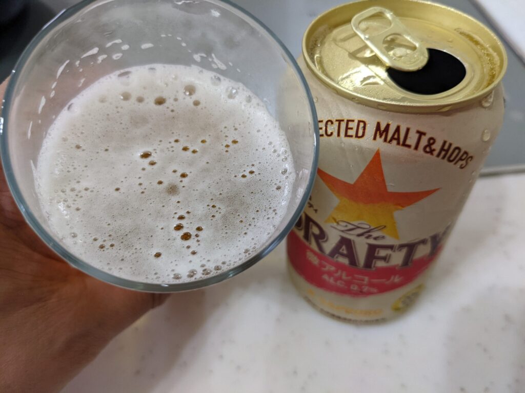 サッポロザ・ドラフティを飲んだところ