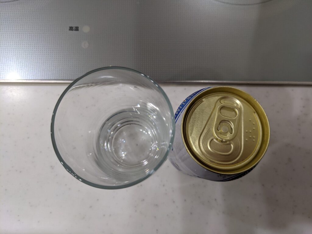 サッポロ冬物語の缶を上から見たところ