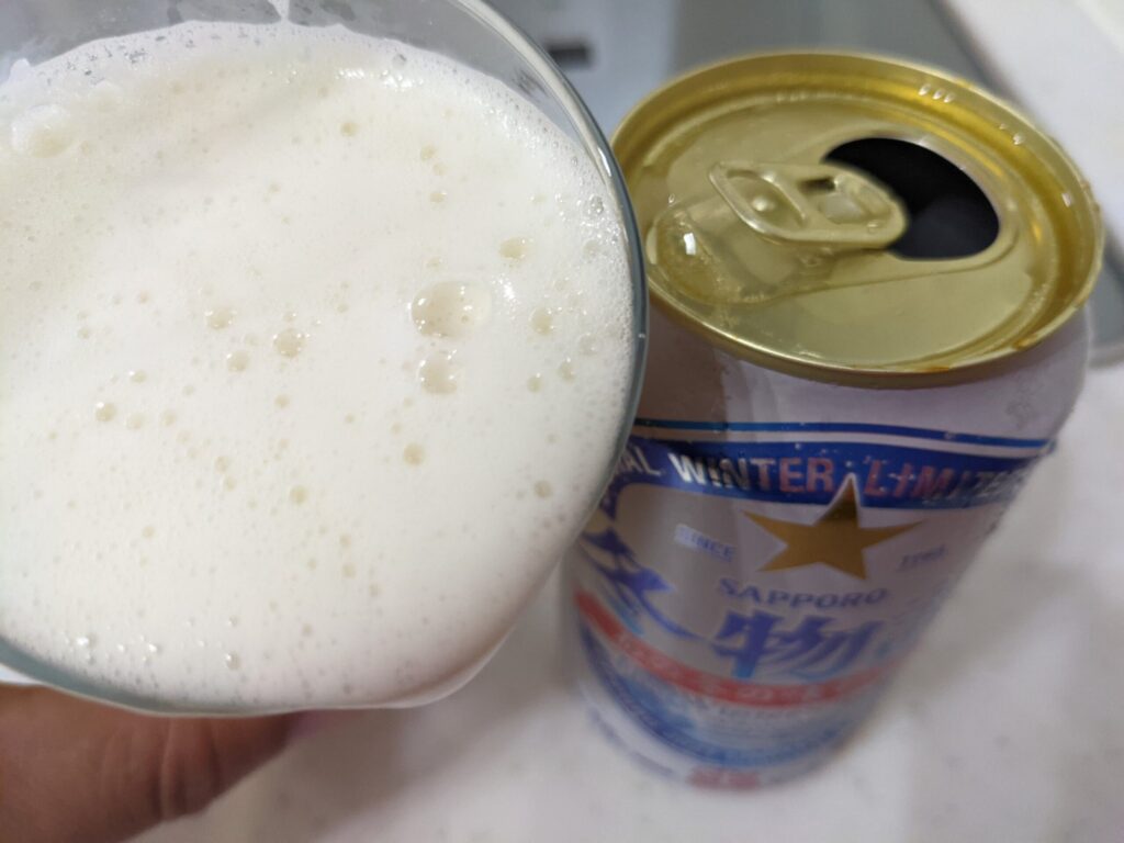 サッポロ冬物語を飲むところ