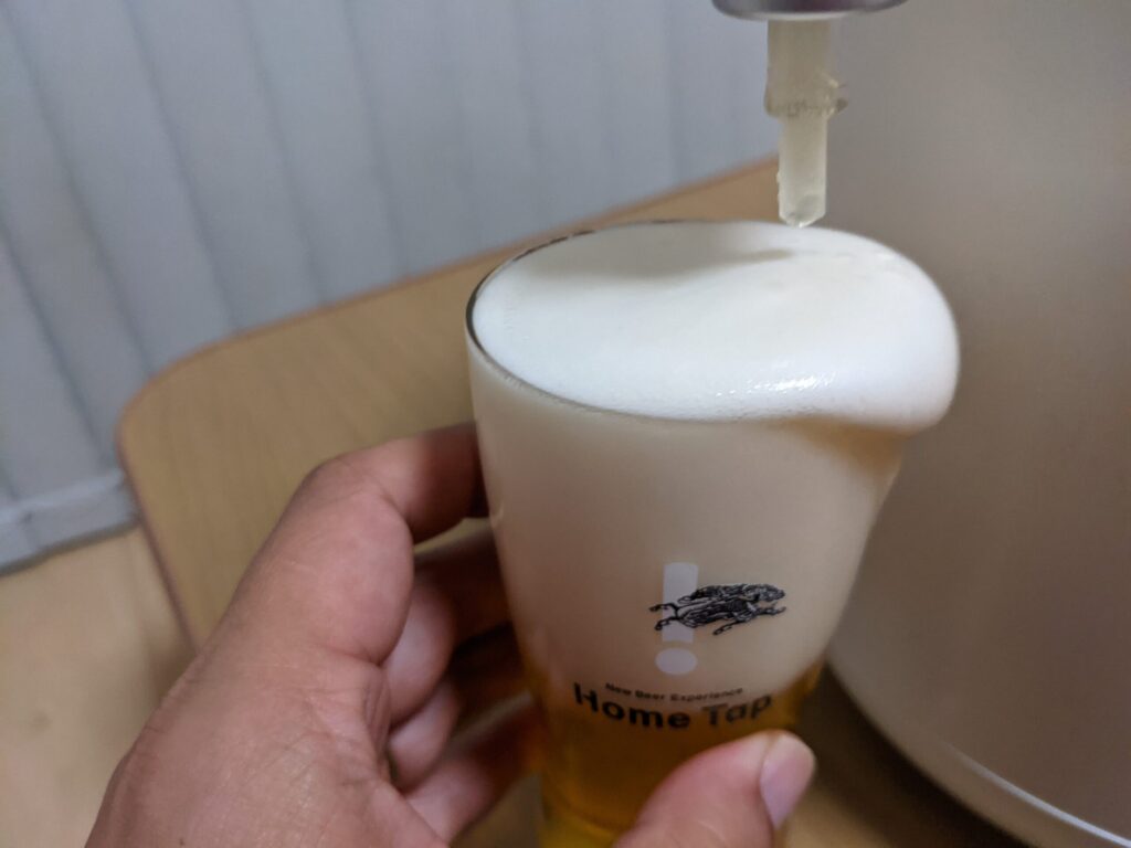 一番搾りプレミアムのトロトロな泡