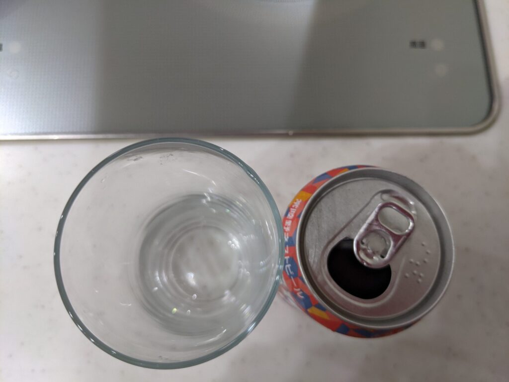 缶の常陸野ネストモザイクホップラガーを開けたところ