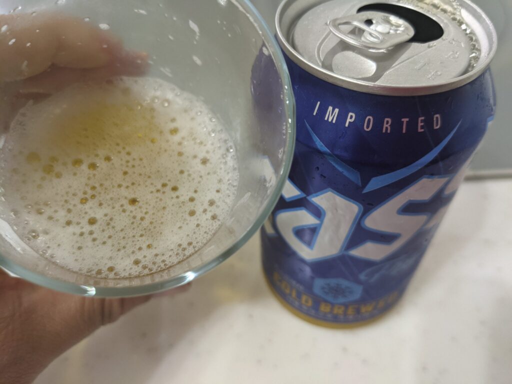 残り7割程のcass（カス）フレッシュビール