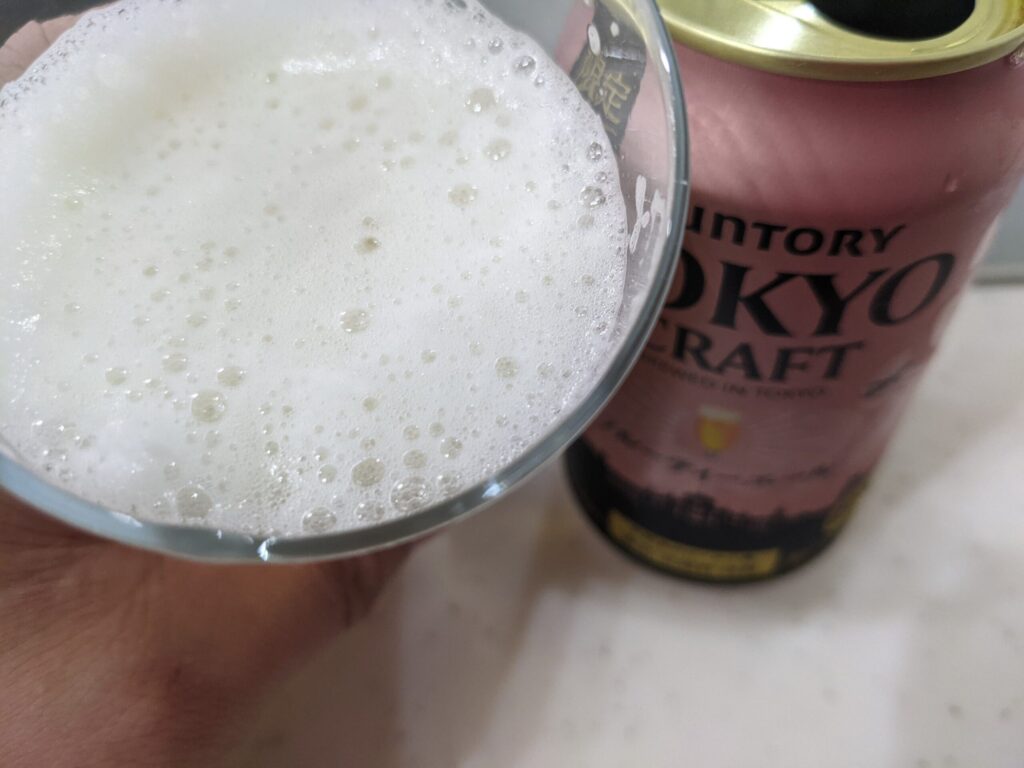 「東京クラフトフルーティーエール」を飲んだところ