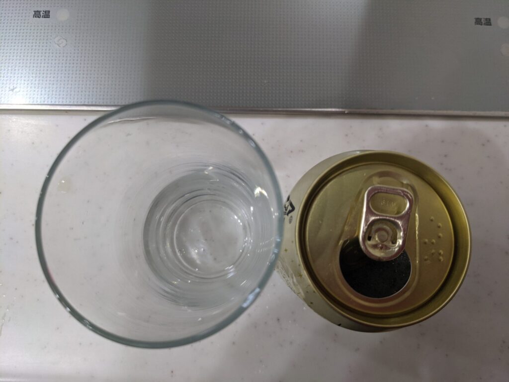 「軽井沢ビールClear（クリア）」のフタを開けたところ