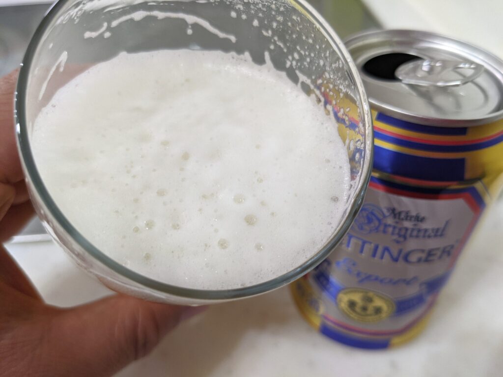 「エッティンガーエクスポルト」を飲んだところ
