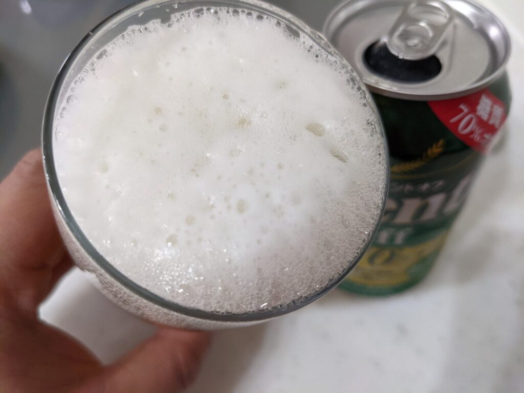 「ジェントオフ」を飲むところ