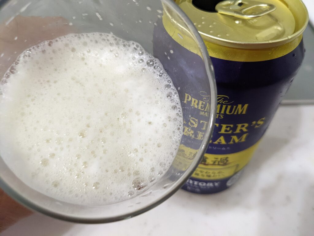 「マスターズドリーム無濾過」を一口飲んだところ