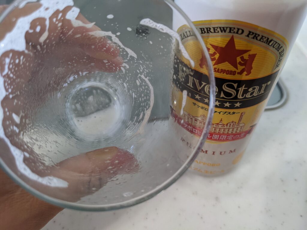 「サッポロファイブスター」を飲み終えたところ
