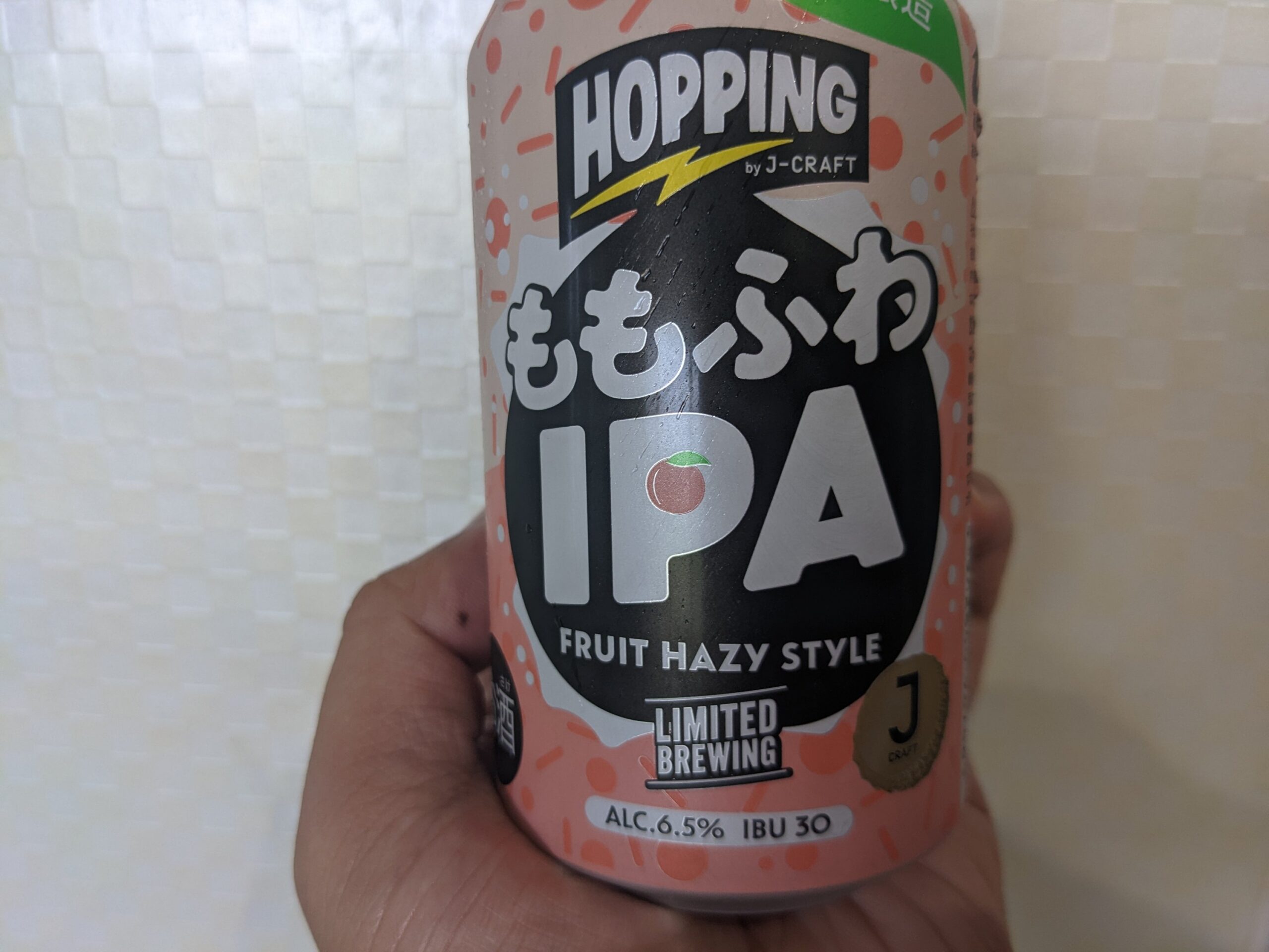 「ももふわIPA（J-CRAFT HOPPING）」をよりアップしているところ