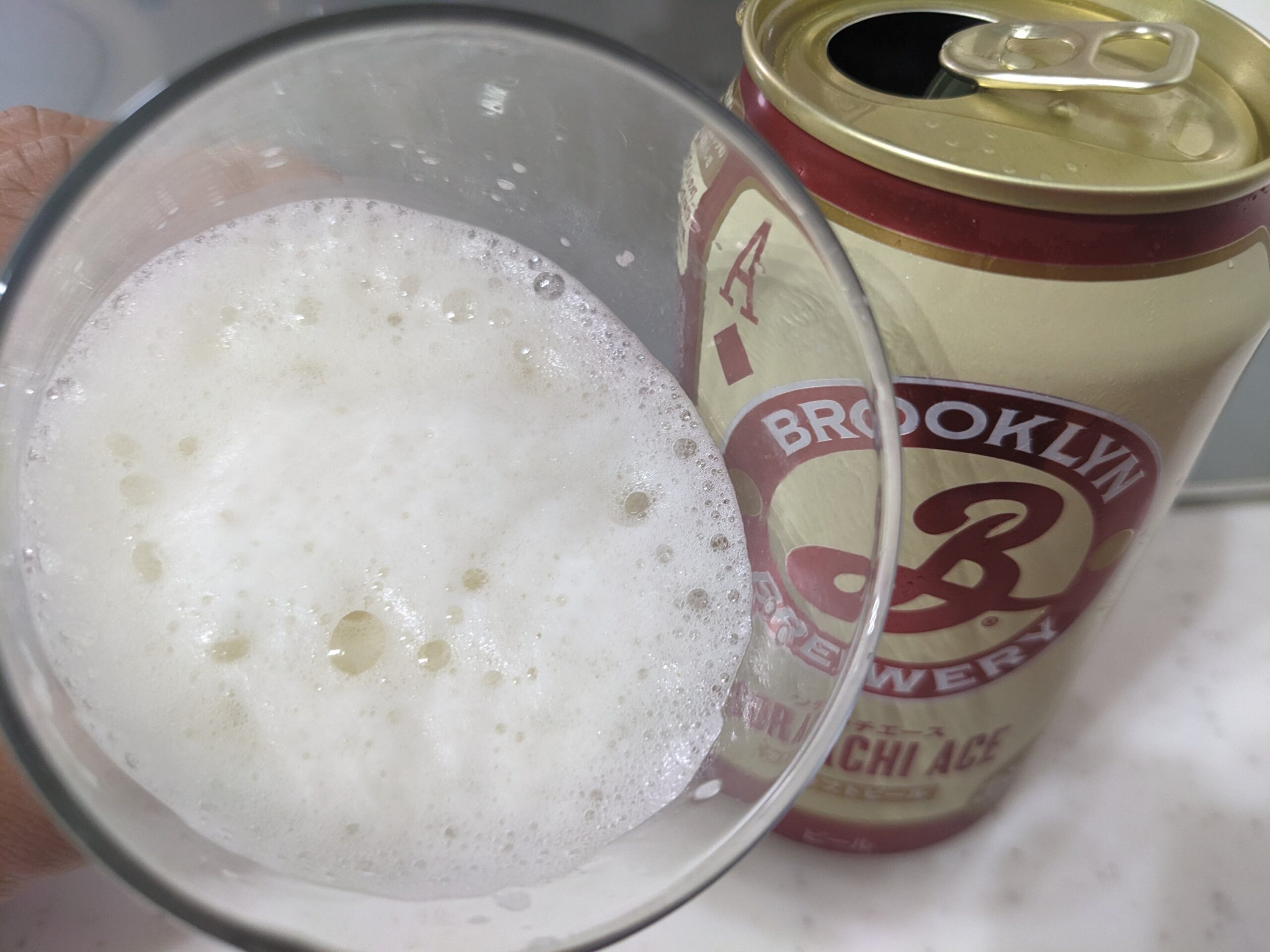 「ブルックリンソラチエース」を3口程飲んだところ